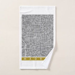 Conjunto De Toalhas Madrid map
