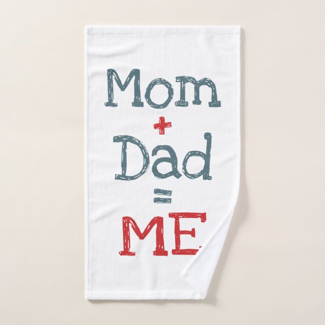 Conjunto De Toalhas Mãe e Pai sou eu (Toalha de mão)