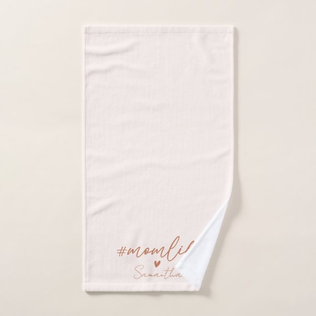 Conjunto De Toalhas Mãe Vida - Design de Charme Russo (Toalha de mão)