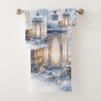Conjunto De Toalhas Magia de Inverno da Coruja Branca