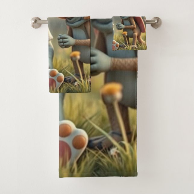 Conjunto De Toalhas „Magische Freunde im Blütenland“ (Insitu)