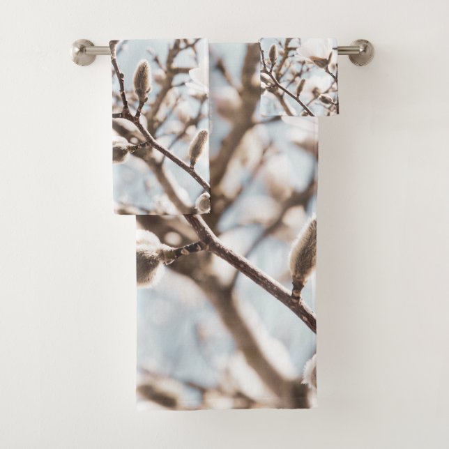 Conjunto De Toalhas Magnolia Beauty Dream #1 #wall #art (Insitu)