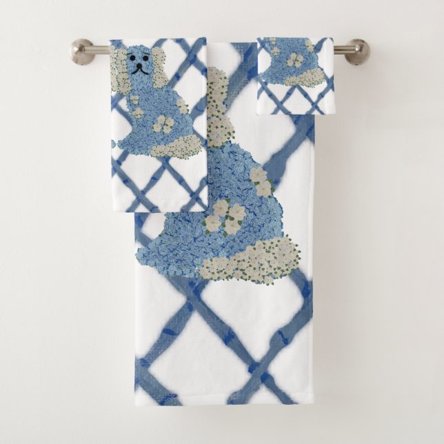 Conjunto De Toalhas Magnolia Staffordshire Dogs Ginger Jars (Insitu)