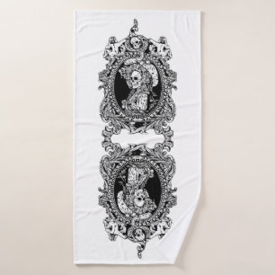 Conjunto De Toalhas Maiden gótica