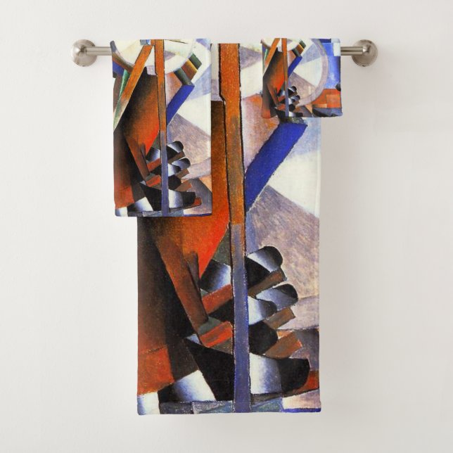 Conjunto De Toalhas Malevich Kazimir O Knifegrinder (Insitu)