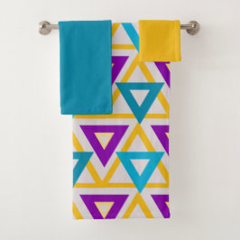 Conjunto De Toalhas Malha do Triângulo Bauhaus