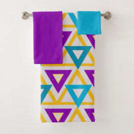 Conjunto De Toalhas Malha do Triângulo Bauhaus