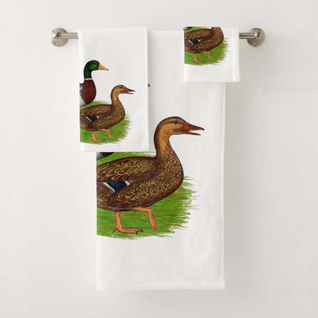 Conjunto De Toalhas Mallard Drake e Duck (Insitu)