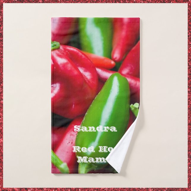 Conjunto De Toalhas Mama Quente Vermelha (Criador carregado)