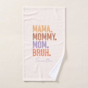 Conjunto De Toalhas Mamãe. Mamães. Mãe. Bruh