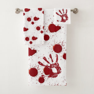 Conjunto De Toalhas Manchas sangrentas e Splatter