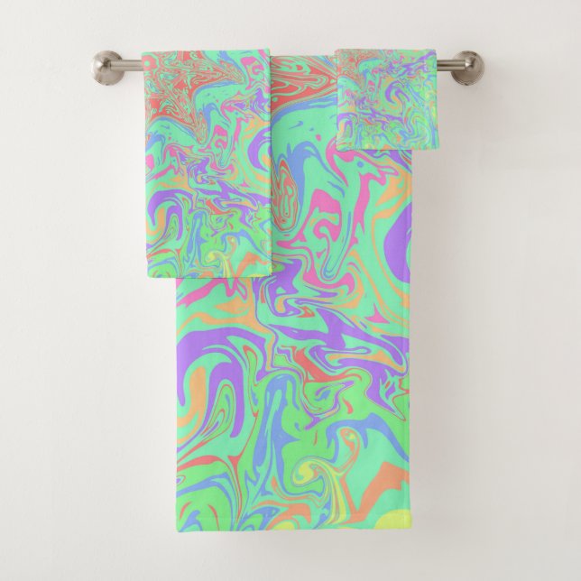 Conjunto De Toalhas Mandala em cores vibrantes e pastosas (Insitu)