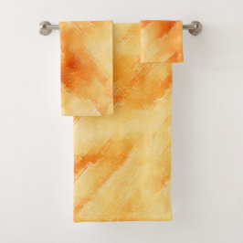 Conjunto De Toalhas Manga russa amarela como pintura texturizada