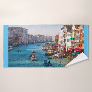 Conjunto De Toalhas MANHÃ NO GRAND CANAL Bath Toel Set
