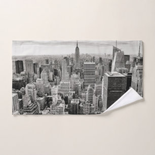 Conjunto De Toalhas Manhattan, Nova Iorque (panorama) Bath Towel Set