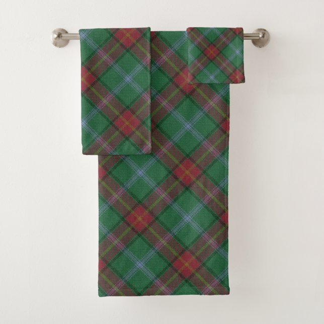 Conjunto De Toalhas Manitoba Canada Provincial Tartan (Insitu)