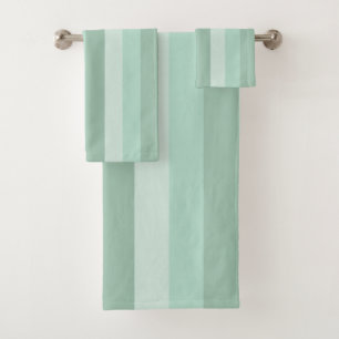 Conjunto De Toalhas Mão verde riscado