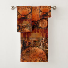 Conjunto De Toalhas Mapa Russo do Velho Mundo