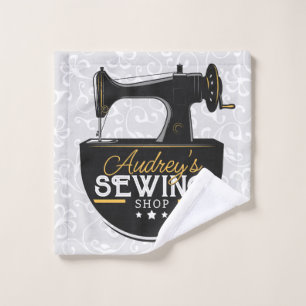 Conjunto De Toalhas Máquina de Costura Anterior NOME ADD