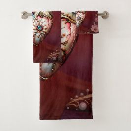 Conjunto De Toalhas Maravilhoso, elegante, nobre coração.