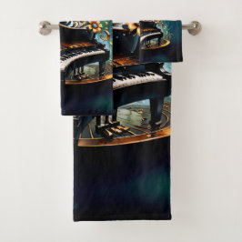 Conjunto De Toalhas Maravilhoso piano de fantasia encurvado