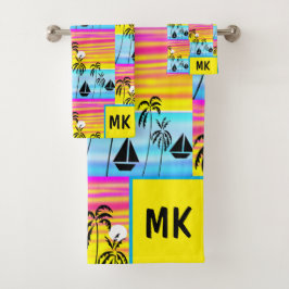 Conjunto De Toalhas Marcha Solar Tropical Incrível