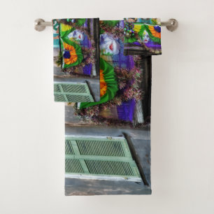 Conjunto De Toalhas Mardi Gras Men de SlipperyJoe