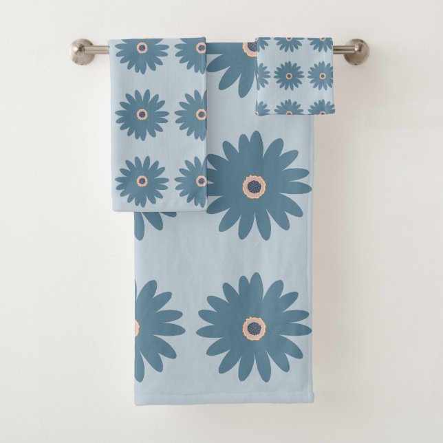 Conjunto De Toalhas Margarida Azul (Insitu)