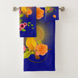 Conjunto De Toalhas Marinho Azul - Dew Drops & Sunshine