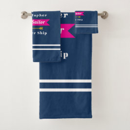 Conjunto De Toalhas Marinho de melhor marinheiro náutico