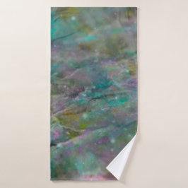 Conjunto De Toalhas Mármore de Rocha de Cristal Multicolorido Arco-íri