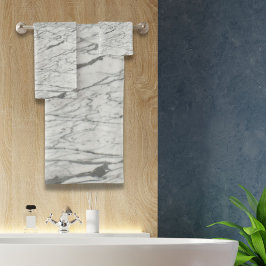 Conjunto De Toalhas mármore na moda moderno de cinzas quicas