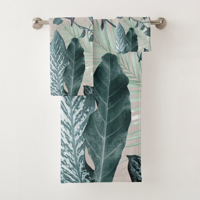 Conjunto De Toalhas Marocco Tropicale #5 #tropical #decor #art (Insitu)