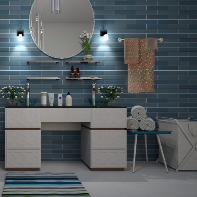 Conjunto De Toalhas Marrom Padrão mini flor silvestre (Criador carregado)