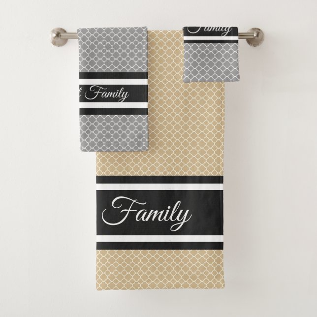 Conjunto De Toalhas Marroquino Personalizado (Insitu)
