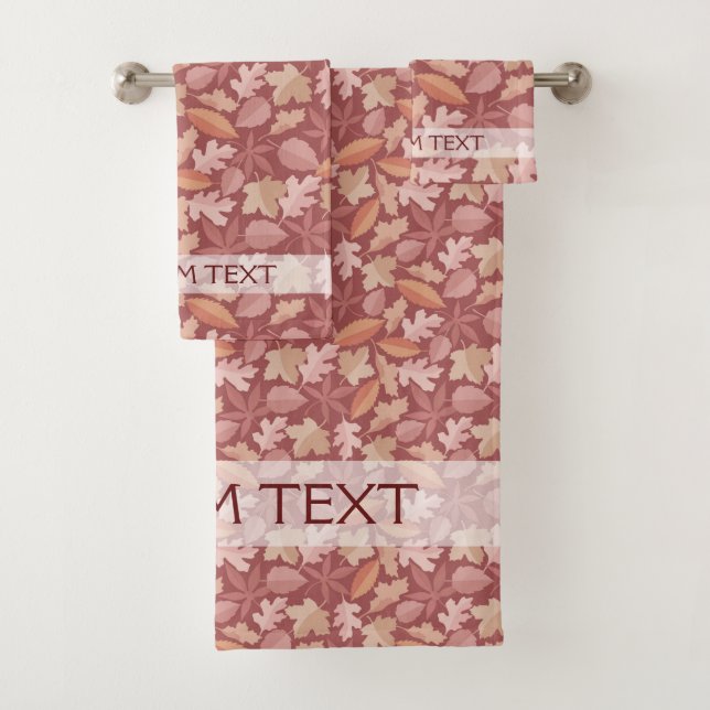 Conjunto De Toalhas Marsala deixa padrão (Insitu)