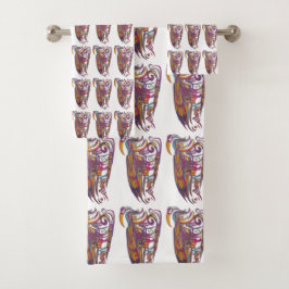 Conjunto De Toalhas Máscara ShamanicBIRD