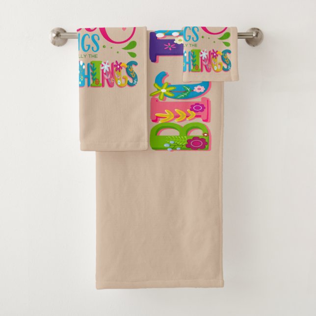 Conjunto De Toalhas Maybe The Little Things Are Actually The Big Thing (Insitu)