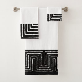 Conjunto De Toalhas Maze Mudcloth Bath Towel Set
