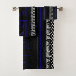 Conjunto De Toalhas Meander Line Art