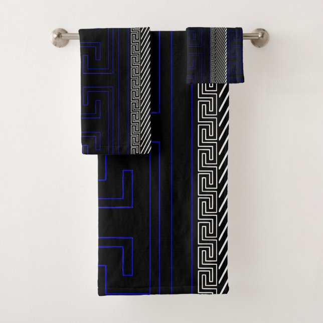 Conjunto De Toalhas Meander Line Art (Insitu)