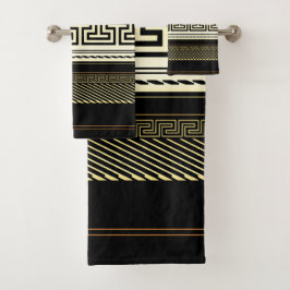 Conjunto De Toalhas Meander Line Art