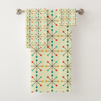 Conjunto De Toalhas Médio Century Modern Bath Towel, Padrão Starburst