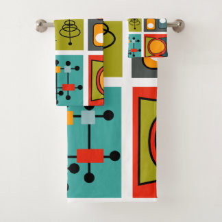 Conjunto De Toalhas Médio-século Moderno Smorgasbord