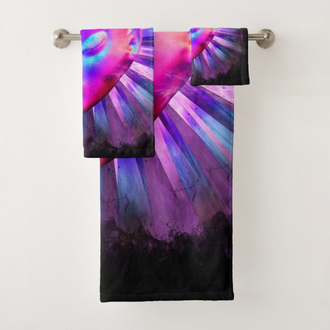 Conjunto De Toalhas Meditação Psicodélica alienígena (Insitu)