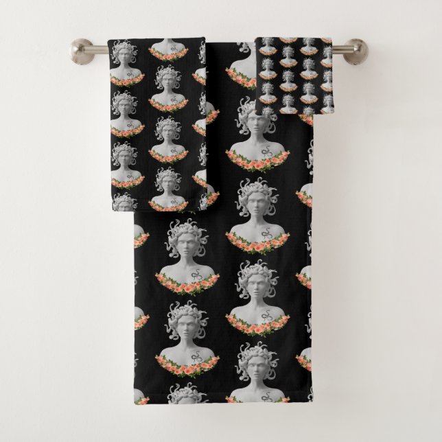 Conjunto De Toalhas Medusa Gorgon Mitologia Grega (Insitu)