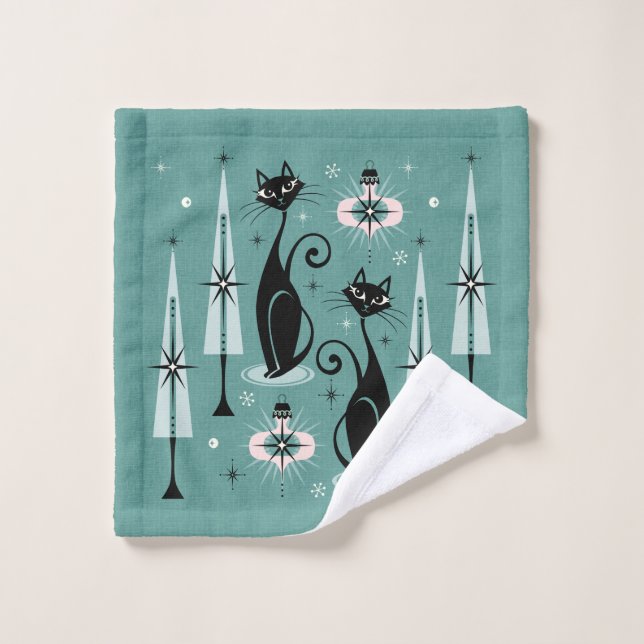 Conjunto De Toalhas meio século Atômico Natal ©studioxtine (Pano de lavar)