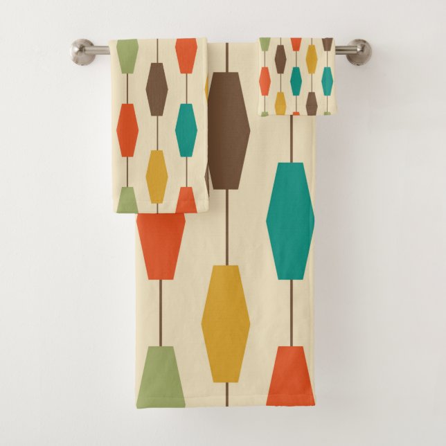 Conjunto De Toalhas Meio século moderno  (Insitu)