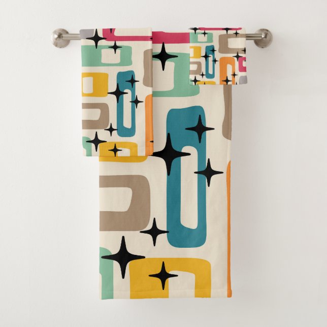 Conjunto De Toalhas Meio século Retroativo Moderno (Insitu)