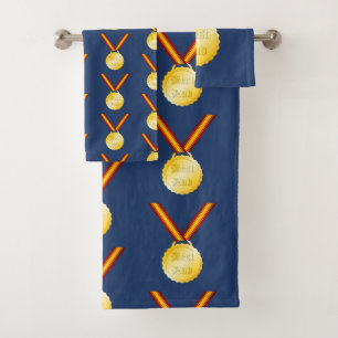 Conjunto De Toalhas Melhor Medalha de Pai Dia do Pai